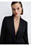 Satin Collar Wool Blazer Jacket - 7