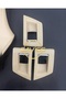 Bmw 5 Series F10/F11/F18 Compatible Glass Button Frames Set of 7 Beige Color Abs + Pc (Beige) - 4