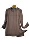 Plus Size Mother's Wool Combed Cotton Blouse-Peach - 3