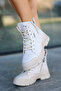 CANDY Lace-Up Stone Detail Boots