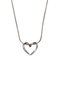 Spiral Heart Knotted Silver Color Women's Steel Necklace-Hollow Heart - 2