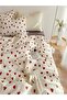 SINGLE PERSON RED HEARTED Duvet Cover Set (WITHOUT BEAUTY) - 5