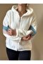 White Capped Sleeve Detailed Liyakatli Plush Fermerli Kekete - 3