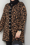 Women's Leopard Patterned Knitwear Cardigan - 8
