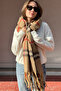 London Exclusive Design Cashmere Textured Thick Fringed Premium Scarf - 2