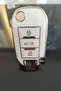 Peugeot 301,508,Citroen Elysee,Opel,Nano High Quality Silicone Remote Case Cover White 1St Quality - 3