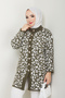 Women's Leopard Patterned Knitwear Cardigan