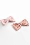 Pudra Pens Buckle Set of 2 - Sequined Matte Satin Bow Set - 3