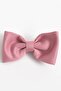 2-Piece Matte Satin Powder Pink Crown and Hair Clip Set - 4
