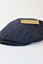 Men's Cap Hat Dark Navy Blue Standard Size 1. Grade Yarn Wool Fabric (Special Product) - 6