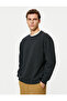 Basic Sweater Crew Neck Fabric Detailed Long Sleeve - 3