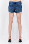 Women Washed Rip Shorts, Light Blue - 3
