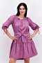 Women Solid A-Line Dress, Purple