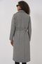 9118 Double Breasted Collar Fish Back Cashew Coat - D. Black - 5