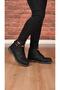 Men's Faux Leather Wool Inside Water Resistant Orthopedic Lace-Up Winter Boots - 2