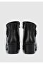 Black Leather Women's Boots - 4