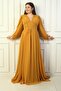 Front-Tied Wired Lined Long Chiffon Dress - 3