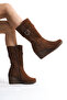 Genuine Leather Wide Calf Women's Long Boots, Sizes 34-35 to 41-42 - 2