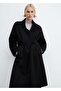 Handmade belt wool coat