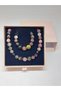 Shining Stars Series Tourmaline Stone Mixed Colors Necklace & Bracelet Set - 6