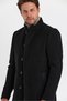 Men's Collar Collar Polka Dot Wool Blend Stamp Coat - 9