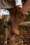 Massi Women's Nude Real Suede Heel Bootie - 7