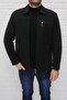 Men's Black Wool Blended Cashmere Coat - 2