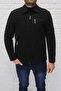 Men's Black Wool Blended Cashmere Coat