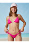 Textured V-Cut Bikini Bottom