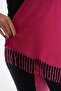 Batik Fuchsia Tasseled Women's Shawl - 6