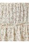 Floral Mini Skirt Frilly Viscose Elastic Waist - 6
