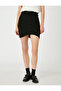 Asymmetrical Mini Skirt - 3