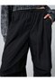 Casual Parachute Trousers with Fold Detail - 5