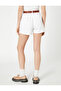 Normal Waist Standard White Women's Shorts 3sal40018mw - 4