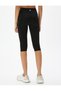 Pedal Pusher Sports Tights with Stripe Detail - 4