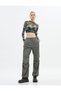Parachute Trousers High Waist Floor Detail Stopper Pocket - 2
