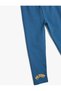 Basic Jogger Sweatpants with Elastic Waist and Cotton Print Detail - 3