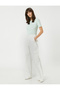 Ribbed T-Shirt Sleeves with Ruffle Detail - 2