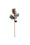 ORC-STK-24151 ARTIFICIAL FLOWER WITH SNOW EFFECT - RED COCCINELLA CONE 50 CM - 2