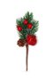 Christmas artificial flower cockina with pomegranate 20 cm orc-stk-24028