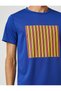 Sports T-Shirt Stripe Printed Crew Neck Breathable Fabric - 5