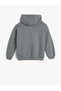 Hooded Sweatshirt Long Sleeve Slogan Printed - 2