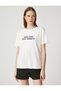 Crew Neck Short Sleeve T-Shirt - Slogan Printed - 3