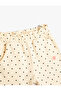 Polka Dot Jogger Sweatpants - Cotton with Elastic Waistband and Pockets - 3