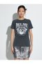 Slogan Printed T-Shirt Short Sleeve Crew Neck Cotton - 3