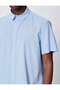 Basic Short Sleeve Shirt Classic Collar Buttoned Cotton - 5