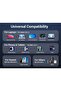 شاحن سيارة سريع الشحن بمنفذين USB-C وUSB بقوة 130 وات - رمادي - 7