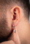 Men's Steel Hoop Dangle Earrings Do Not Rust or Tarnish - 3