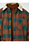 Men's Green Plaid Jacket 3WAM20170HW - 5