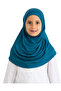 Children's Ready-To-Wear Headscarf Shawl Turban Viscose - Turquoise - 4